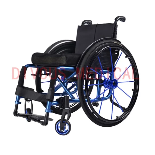 High quality aluminum alloy lightweight foldable sports wheelchair for disabled people manual sports wheelchair